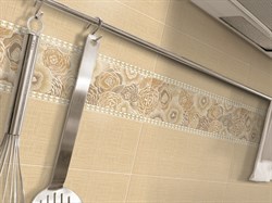 Бордюр L-Bouquet Beige CAF5 10*38 - фото 54333