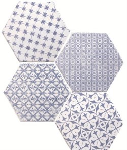 Marrakech Mosaic Azul Hexagon Декор - фото 60022