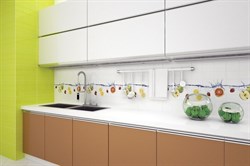MONO MAK Панно (3 шт.х27,5х40) синее BL 27,5х120 - фото 60300