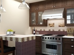 PARMA Плитка Настенная коричневая М 10х10 - фото 60350