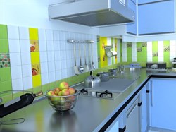 STREZA Плитка Настенная желтая YL 10х10 - фото 60475