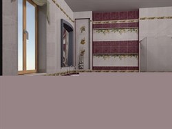 Урал ПН8ФЗ4Г Панно "Фазаны" 72,8х99,6 (из 8-ми плиток) - фото 60683