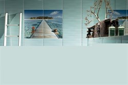 Maxima listwa glass turquoise/azure Бордюр 1х44,8 - фото 63669