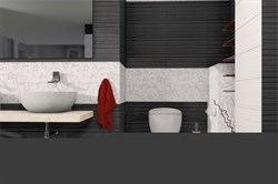 Crypton violet Плитка настенная 25х60 - фото 63999