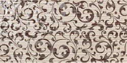 Decor Aris Marron т.-бежевый Декор 25x50 - фото 65453