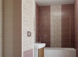 Decor Aris Marron т.-бежевый Декор 25x50 - фото 65454