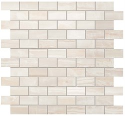 Supernova Onyx Pure White Brick Mosaic 30,5x30,5 - фото 69104