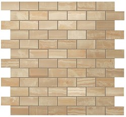 Supernova Onyx Royal Gold Brick Mosaic 30,5x30,5 - фото 69106
