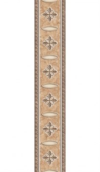 CE1J301 Carrara бордюр беж вензеля 8х44 - фото 70502