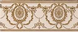 Loire Listelo Agustine Gold Ivory 10x25 - фото 72232
