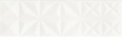 WHITE GLOSSY SQUARES STRUCTURE 25X75 - фото 73639