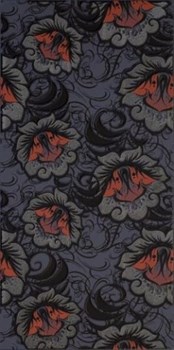 Плитка Ricoletta Nero kwiaty 29,5х59,5 - фото 73939