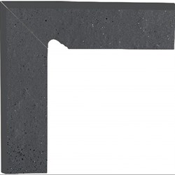 Ступени Semir Grafit Цоколь левый (B+A) 30х8,1 - фото 74663