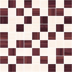 Stripes Мозаика бордо+бежевый 30х30 - фото 75660