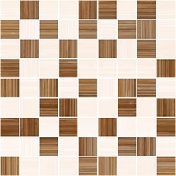 Stripes Мозаика т.бежевый+бежевый 30х30 - фото 75661