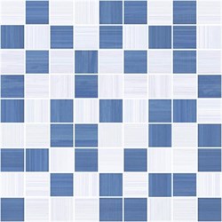 Stripes Мозаика синий+серый 30х30 - фото 75669