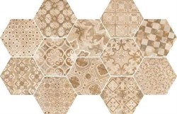 Плитка Epoca Decoro cementine Rosa 21x18 R55U - фото 76778