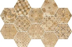 Плитка Epoca Decoro cementine Ocra 21x18 R55T - фото 76790