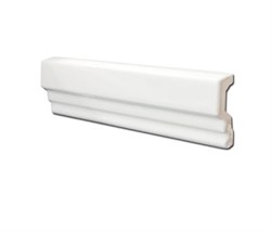 Бордюр Metro Monaco White 5х15 - фото 78290