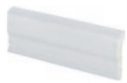 Бордюр Metro Monaco White 5х20 - фото 78292
