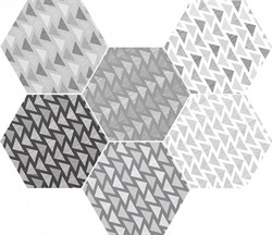 Декор Hexatile Lovely B&W 17,5х20 - фото 78393