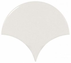 Плитка Scale Fan White 10,6х12 - фото 78443