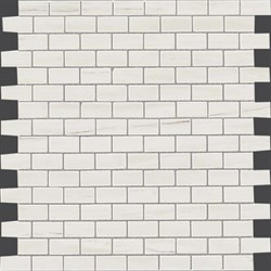 Мозаика MARVEL BIANCO D. MOSAICO LAPP. BURATTATO, 29,8X29,8 - фото 80405