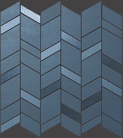 Мозаика MEK BLUE MOSAICO CHEVRON WALL, 30,5x30,5 - фото 80444