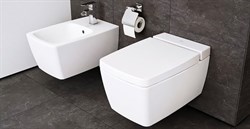 Унитаз подвесной VitrA Metropole 7672B003-1087 с бидеткой и встроенным смесителем - фото 82568