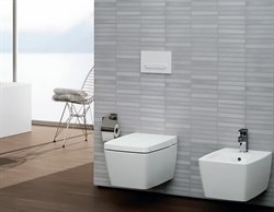 Унитаз подвесной VitrA Metropole 7672B003-1087 с бидеткой и встроенным смесителем - фото 82570