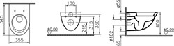 Унитаз подвесной VitrA Form 500 4305B003 с функцией биде - фото 82579