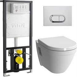 Комплект VitrA S50 9003B003-7201 кнопка хром - фото 82603