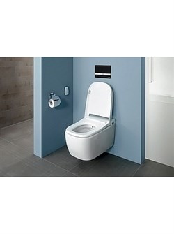 Унитаз подвесной VitrA V-Care 5674B003-6104 со встроенным феном и системой удаления запахов - фото 82638