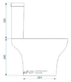 Унитаз-компакт VitrA Zentrum 9012B003-7204 с микролифтом - фото 82652