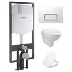 Комплект VitrA Normus 9773B003-7202 кнопка хром - фото 82699
