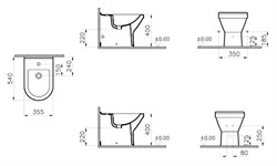 Биде напольное VitrA S50 5325B003-0288 - фото 82827