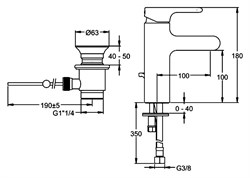 Смеситель Jacob Delafon Singulier E10860-CP для раковины - фото 83532