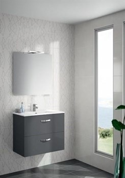 Тумба под раковину Jacob Delafon Odeon Up 61 серый антрацит лак - фото 83726