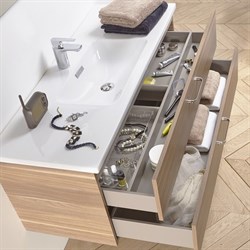 Тумба под раковину Jacob Delafon Vox 81 ореховое дерево - фото 83736