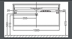 Тумба под раковину Jacob Delafon Vox 101 белый блестящий лак - фото 83742