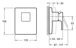 Смеситель Jacob Delafon Modulo E98632-CP для душа, хром - фото 84133