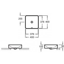 Раковина Jacob Delafon Vox Signature EVG102-PT4 40 см парижское бистро - фото 84494
