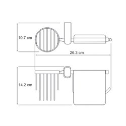 Держатель туалетной бумаги и освежителя Wasserkraft Berkel K-6859 - фото 84826