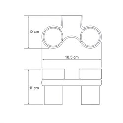 Подстаканник двойной Wasserkraft Berkel K-6828D - фото 84846