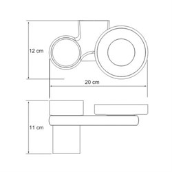 Держатель стакана и мыльницы Wasserkraft Berkel K-6826 - фото 84855
