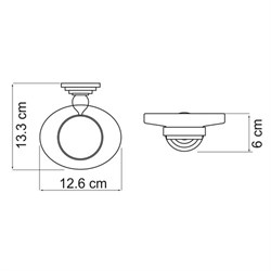 Мыльница стеклянная Wasserkraft Ammer K-7029 - фото 84905