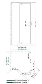 Душевой уголок Wasserkraft Leine 35P03 900*900*2000 - фото 84980