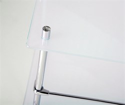 Напольная стеклянная тройная полка с бортиком Wasserkraft K-4033 - фото 85064