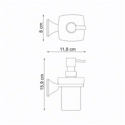 Дозатор жидкого мыла Wasserkraft Wern K-2599 - фото 85196