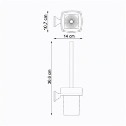 Щетка для унитаза, подвесная Wasserkraft Wern K-2527 - фото 85259